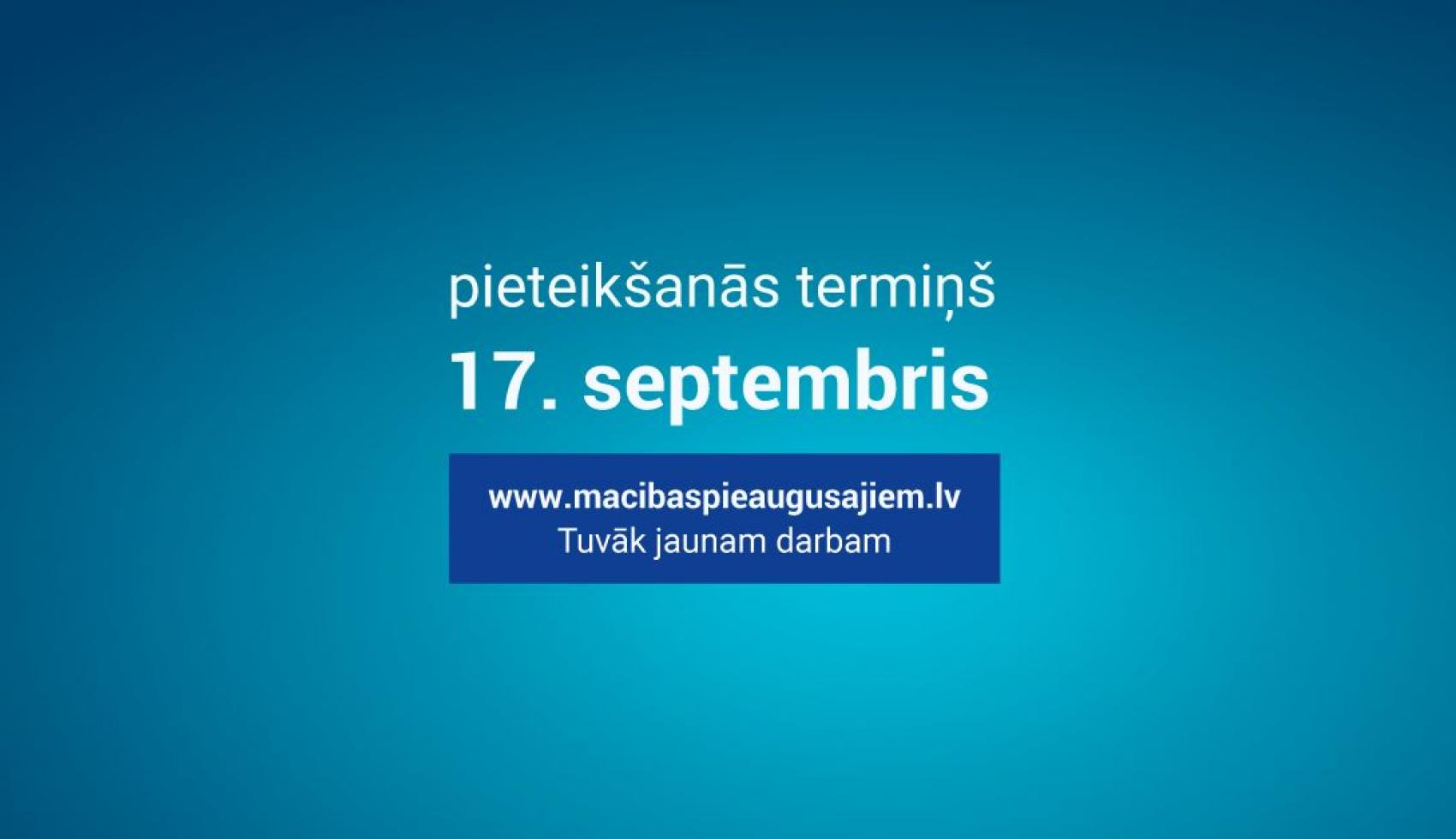 Macibas pieaugusajiem pieteiksanas 3.karta